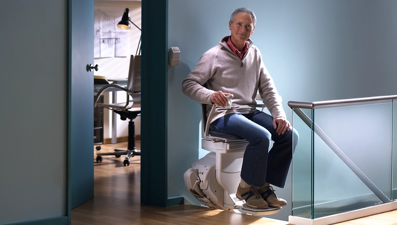 Bild von einer geraden Treppe